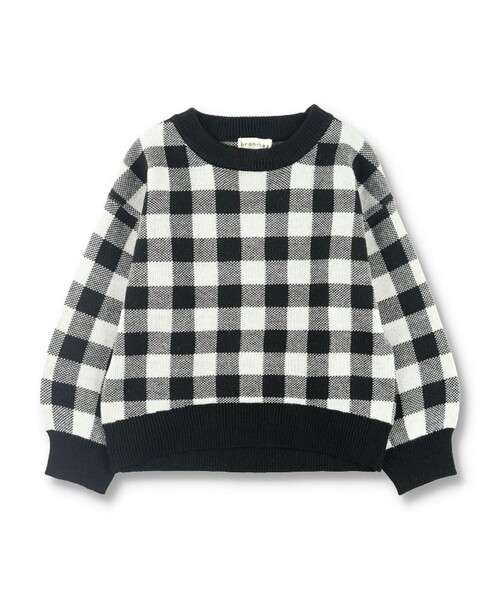 BRANSHES（ブランシェス）の「【プチレディ】ジャガードニットトップス（ニット/セーター・キッズ・ラベンダー/ブラック・S/M/XL/L）」の17枚目の写真