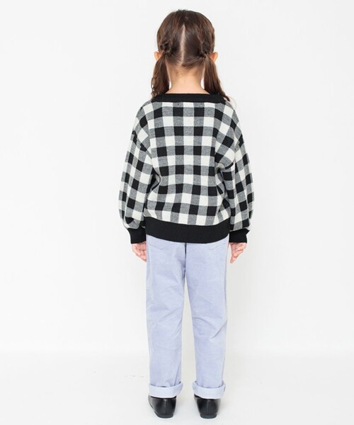 BRANSHES（ブランシェス）の「【プチレディ】ジャガードニットトップス（ニット/セーター・キッズ・ラベンダー/ブラック・S/M/XL/L）」の19枚目の写真