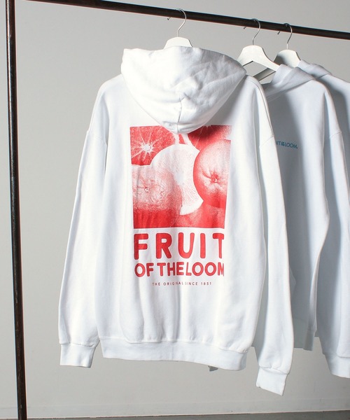 FRUIT OF THE LOOM(フルーツオブザルーム)の「プリントフーディ23 / 長袖 / スウェット / パーカー / バック / ロゴ / プリント / カジュアル / ユニセックス(パーカー・メンズ・イエロー/グリーン/レッド/サックスブルー・M/L/XL)」の21枚目の写真