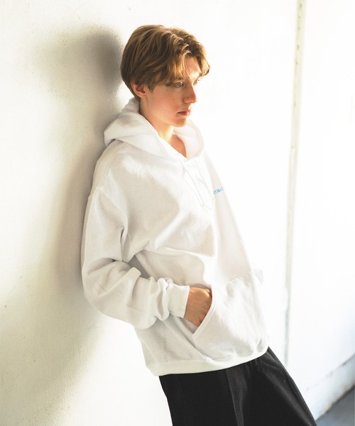 boohoo パリ シティ プリント パーカー フーディ トレーナー FRUIT OF THE LOOM パーカー プリントフーディC メンズ