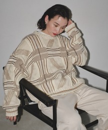 TODAYFUL | ジオメトリックハンドニット(ニット/セーター)