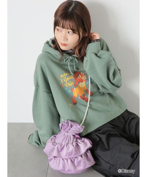 ehka sopo(エヘカソポ)の「【Disney】WISH/ハイネック総柄シアーカットソー(ニット/セーター・レディース・ブラック/キナリ・F)」の5枚目の写真