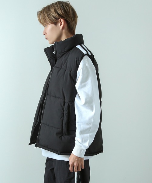 improves（インプローブス）の「中綿ダウン スタンドベスト（ダウンベスト・メンズ・ホワイト/ブラック・MEDIUM/LARGE）」の12枚目の写真