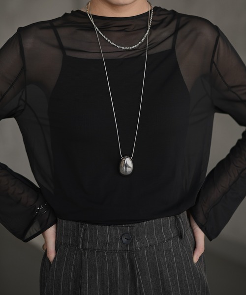 Marient（マリエント）の「Drop Long Necklace／ネックレス（ネックレス・レディース・シルバー・FREE）」の13枚目の写真