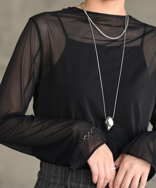 Marient（マリエント）の「Drop Long Necklace／ネックレス（ネックレス・レディース・シルバー・FREE）」の14枚目の写真