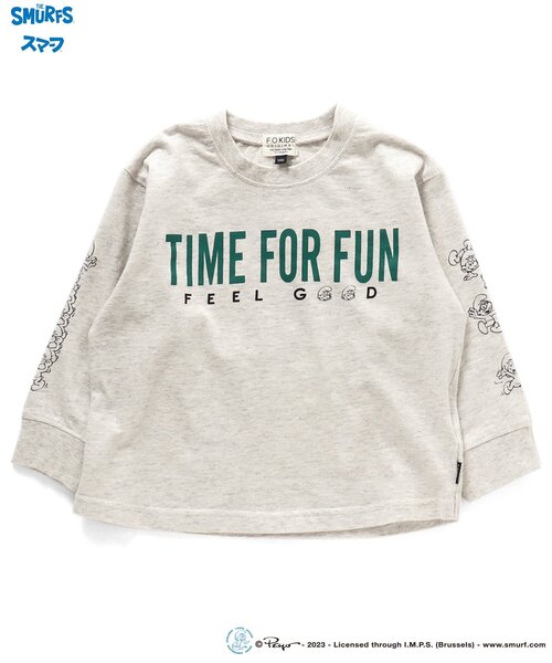 F.O.KIDS(エフオーキッズ)の「スマーフコラボ長袖Tシャツ(Tシャツ/カットソー・キッズ・アイボリー/パープル/ライム・140/95/130/110/90/100/120/80)」の2枚目の写真