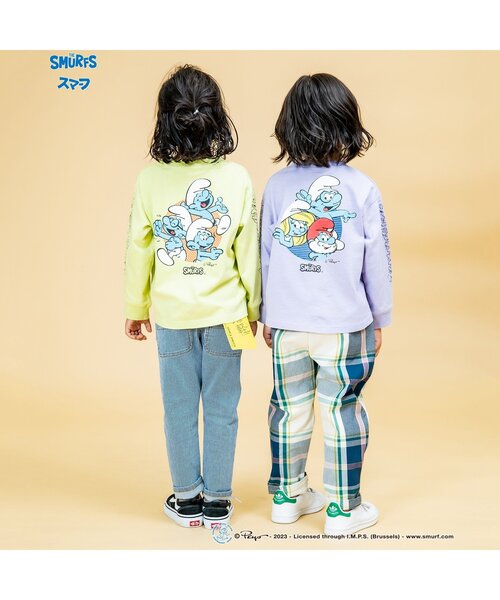 F.O.KIDS(エフオーキッズ)の「スマーフコラボ長袖Tシャツ(Tシャツ/カットソー・キッズ・アイボリー/パープル/ライム・140/95/130/110/90/100/120/80)」の9枚目の写真