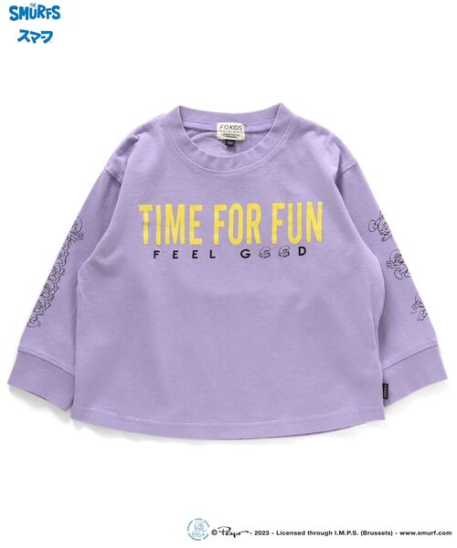 F.O.KIDS(エフオーキッズ)の「スマーフコラボ長袖Tシャツ(Tシャツ/カットソー・キッズ・アイボリー/パープル/ライム・140/95/130/110/90/100/120/80)」の11枚目の写真