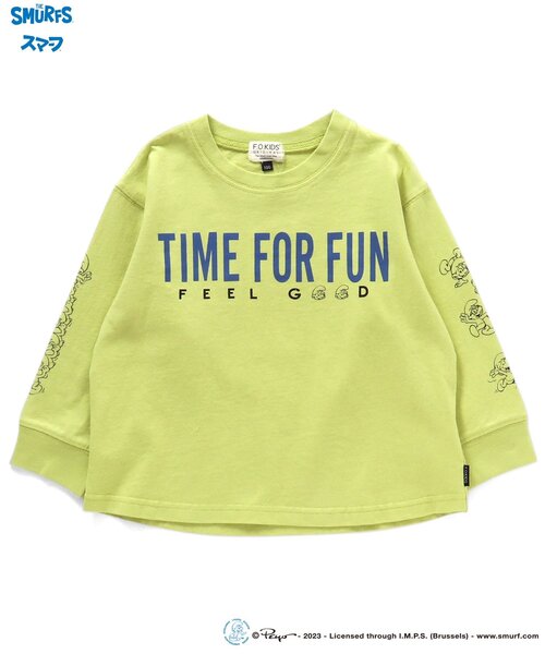 F.O.KIDS(エフオーキッズ)の「スマーフコラボ長袖Tシャツ(Tシャツ/カットソー・キッズ・アイボリー/パープル/ライム・140/95/130/110/90/100/120/80)」の13枚目の写真