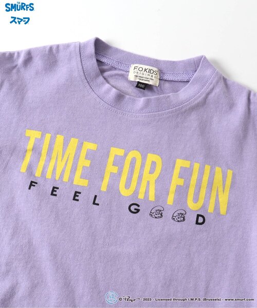 F.O.KIDS(エフオーキッズ)の「スマーフコラボ長袖Tシャツ(Tシャツ/カットソー・キッズ・アイボリー/パープル/ライム・140/95/130/110/90/100/120/80)」の18枚目の写真