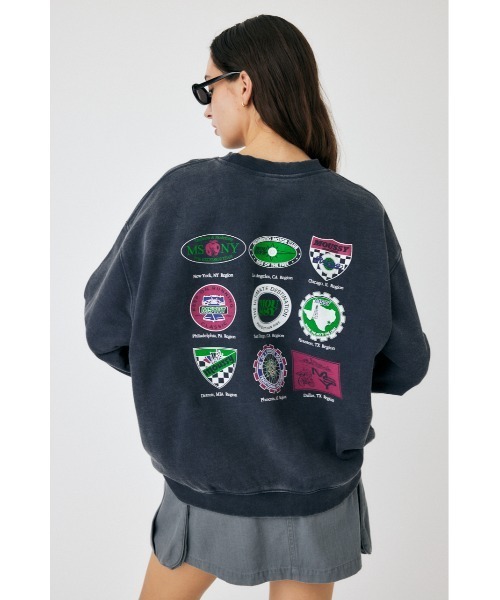 MOUSSY（マウジー）の「MOUSSY RT プルオーバー（スウェット・レディース・ライトブルー/ホワイト/ブラック/杢グレー・FREE）」の22枚目の写真