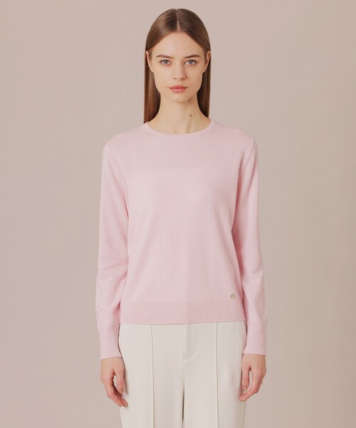 MACKINTOSH LONDON（マッキントッシュ ロンドン）の「カシミヤクルーネックプルオーバー（ニット/セーター・レディース・イエロー/チャコールグレー/ピンク系その他2・38）」の11枚目の写真