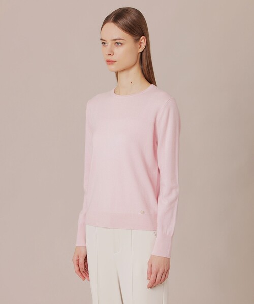 MACKINTOSH LONDON（マッキントッシュ ロンドン）の「カシミヤクルーネックプルオーバー（ニット/セーター・レディース・イエロー/チャコールグレー/ピンク系その他2・38）」の10枚目の写真