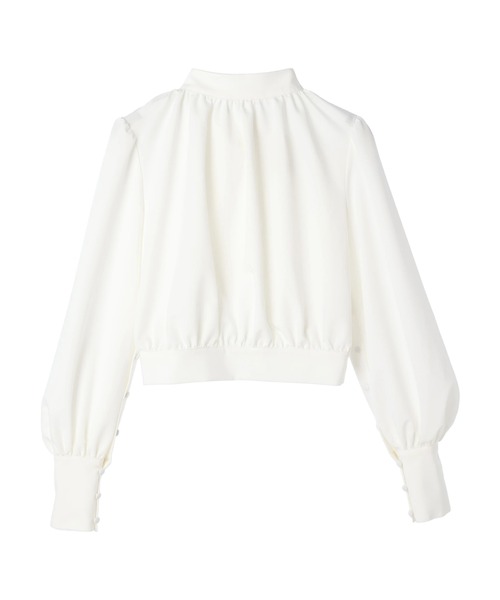 DURAS（デュラス）の「Back ribbon blouse（シャツ/ブラウス・レディース・ホワイト/ブラック・FREE）」の3枚目の写真