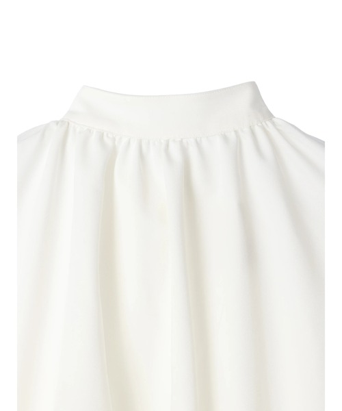 DURAS（デュラス）の「Back ribbon blouse（シャツ/ブラウス・レディース・ホワイト/ブラック・FREE）」の5枚目の写真