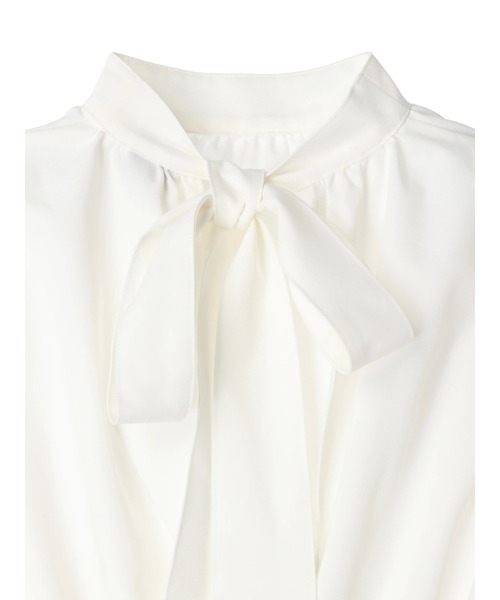 DURAS（デュラス）の「Back ribbon blouse（シャツ/ブラウス・レディース・ホワイト/ブラック・FREE）」の8枚目の写真