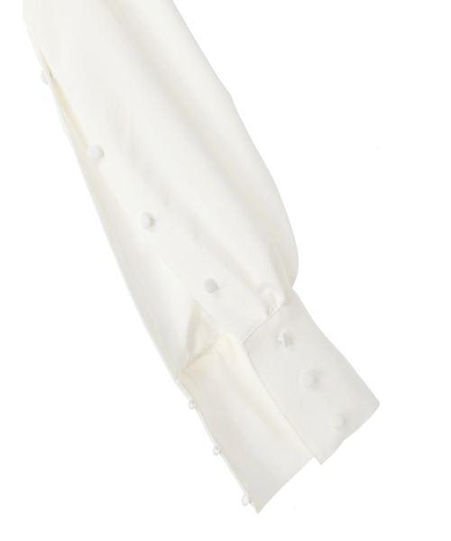 DURAS（デュラス）の「Back ribbon blouse（シャツ/ブラウス・レディース・ホワイト/ブラック・FREE）」の9枚目の写真