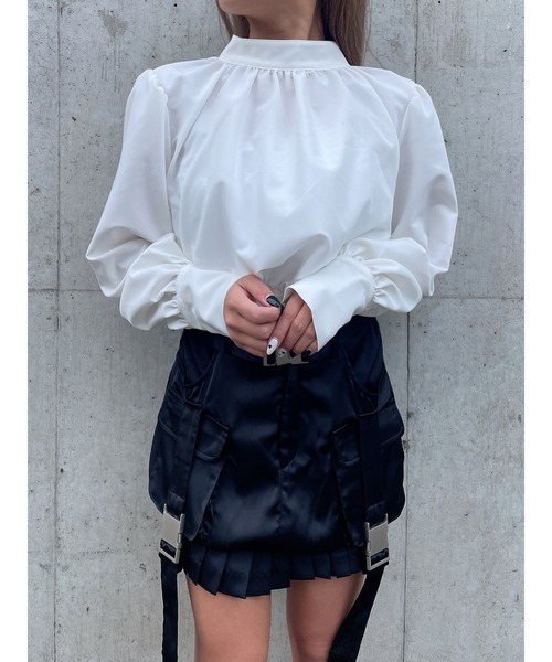 DURAS（デュラス）の「Back ribbon blouse（シャツ/ブラウス・レディース・ホワイト/ブラック・FREE）」の18枚目の写真