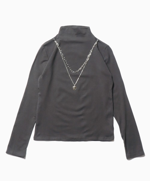 ROOPTOKYO（ループトウキョウ）の「ハイネックカットソー（Tシャツ/カットソー・レディース・イエロー/レッド/ブラウン/ベージュ/ブラック/ホワイト/アイボリー/グレー系その他/アッシュブラウン/ライトブラウン・FREE）」の21枚目の写真