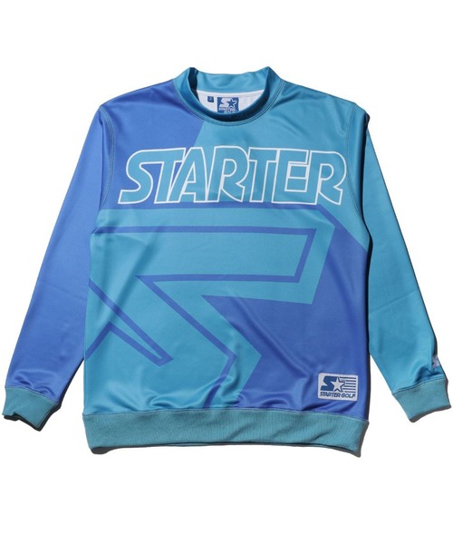 STARTER BLUE LABEL(スターターブルーレーベル)の「【STARTER GOLF】スターターゴルフ FIELDSENSOR(R)吸水速乾 STARTERビックロゴ モックネック長袖カットソー SG-123017(Tシャツ/カットソー・メンズ・ホワイト/イエロー/ブルー/レッド/ブラック・XS/L/XL/S/M)」の3枚目の写真