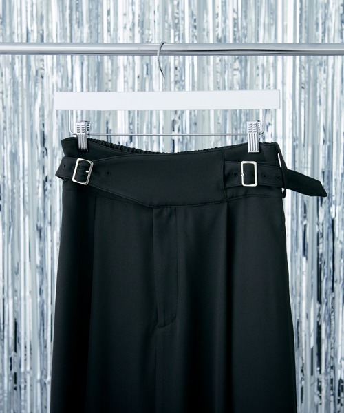Ellno Loset（エルノロゼット）の「バックルベルトロングスカート/SETUP対応（スカート・メンズ・ブラック/グレー系その他・MEDIUM/LARGE）」の10枚目の写真