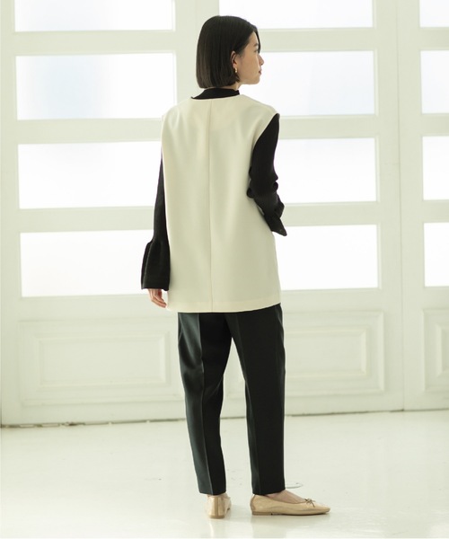 OPAQUE.CLIP（オペークドットクリップ）の「◆≪ヒルナンデス！で紹介≫ Vネックベスト（ベスト・レディース・ベージュ/オフホワイト/ブラック・36/38/40/42）」の14枚目の写真