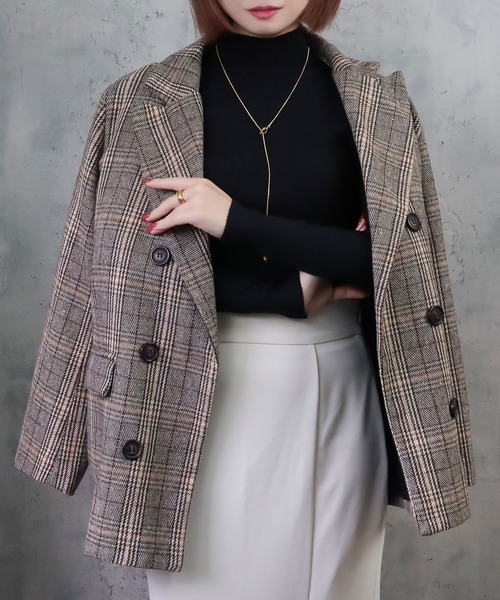blackdia ocean(ブラックダイヤオーシャン)の「blackdia ocean ボトルネックリブニット トップス(ニット/セーター・レディース・ホワイト/クリーム/ベージュ/グレー/ブラック/ライトブラウン/ライトグレー系/ピンク/モカ・FREE)」の14枚目の写真