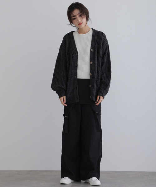ElegChic(エレグシック)の「モヘアライクカーディガン(カーディガン/ボレロ・レディース・ブラウン/ブラック/ライトグレー・M)」の1枚目の写真