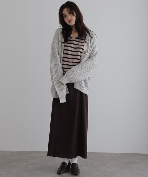 ElegChic(エレグシック)の「モヘアライクカーディガン(カーディガン/ボレロ・レディース・ブラウン/ブラック/ライトグレー・M)」の12枚目の写真