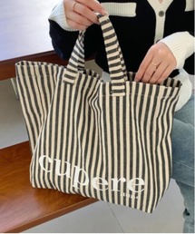 VIBGYOR Women | 【urge select】《大容量》ストライプ デザイン ビッグトートバッグ【2way/A4サイズ収納可能】(トートバッグ)