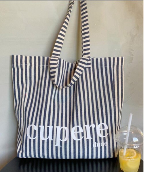 VIBGYOR Women（ヴィブジョー　ウィメン）の「【urge select】《大容量》ストライプ デザイン ビッグトートバッグ【2way/A4サイズ収納可能】（トートバッグ・レディース・ブラック/ネイビー/グリーン/ピンク・FREE）」の10枚目の写真