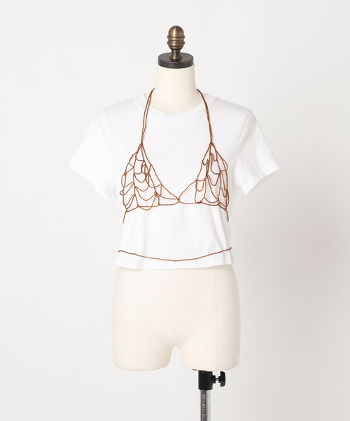 JOURNAL STANDARD(ジャーナルスタンダード)の「【RELIGARE/レリガーレ】 TRIANGULO BRALETTE:ブラレット(その他トップス・レディース・ブラウン/シルバー・FREE)」の5枚目の写真