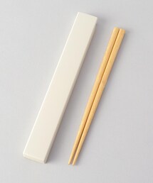 212 KITCHEN STORE（トゥワントゥキッチンストア）の「やさしい彩 箸箱＆抗菌箸 乳白色（キッチンツール）」