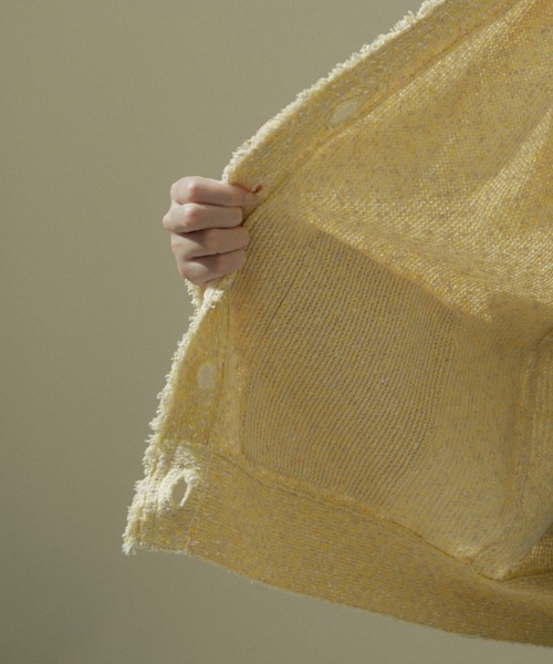 ツイードVネックメタルボタンジャケット/カーディガン【洗える】（カーディガン/ボレロ）｜SALON adam et rope'（サロン アダム エ ロペ）