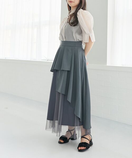 MAJESTIC LEGON(マジェスティックレゴン)の「【お気に入り15000件超え/XLサイズあり】シアーギャザーサンダル(サンダル・レディース・アイボリー/ブラック/グレー/ベージュ・SMALL/MEDIUM/LARGE/X-LARGE)」の21枚目の写真