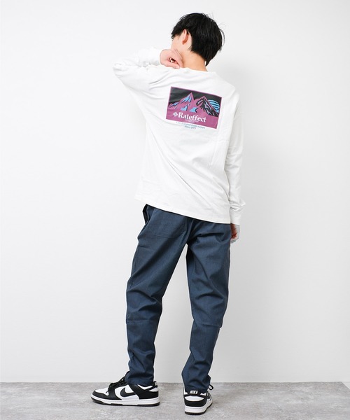 RAT EFFECT(ラットエフェクト)の「ART MOUNTAIN ロングTシャツ(Tシャツ/カットソー・キッズ・グレイッシュベージュ/ブラック/オフホワイト/ダークグリーン・130/140/150/160/170)」の6枚目の写真