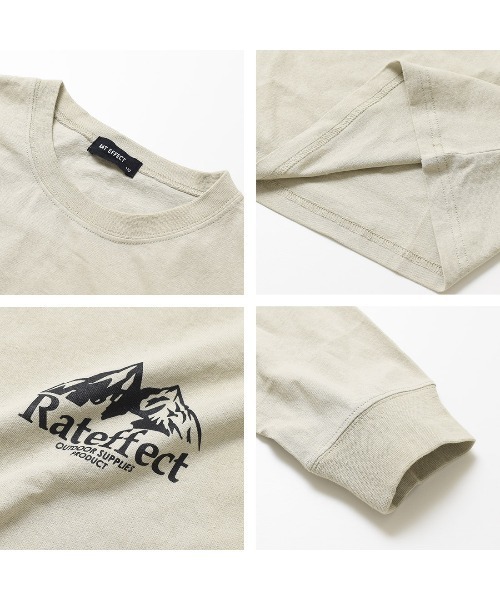RAT EFFECT(ラットエフェクト)の「ART MOUNTAIN ロングTシャツ(Tシャツ/カットソー・キッズ・グレイッシュベージュ/ブラック/オフホワイト/ダークグリーン・130/140/150/160/170)」の22枚目の写真