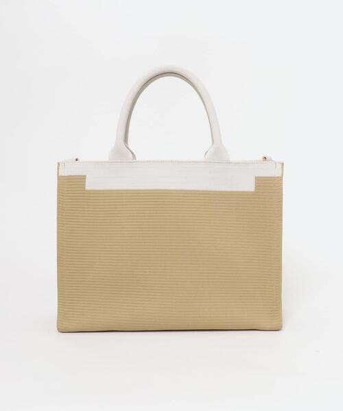 RODE SKO（ロデスコ）の「バイカラーニットトートバッグ（トートバッグ・レディース・ブラック/ベージュ・ONE）」の9枚目の写真