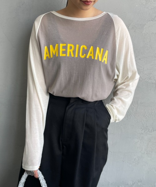 AMERICANA アメリカーナ ラグランボリュームスリーブTシャツ Americana(アメリカーナ)｜weekend ラグランボリュームスリーブT