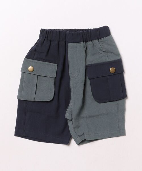 SKAPE(エスケープ)の「ガーゼ4.5分カーゴパンツ(カーゴパンツ・キッズ・グリーン/ネイビー/ベージュ/グレー・130cm/120cm/110cm/100cm/90cm/80cm)」の4枚目の写真