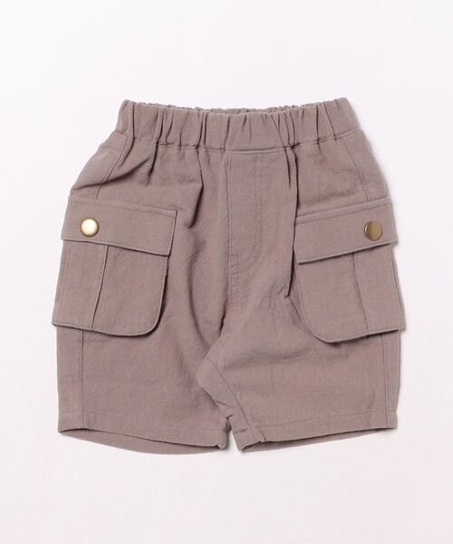 SKAPE(エスケープ)の「ガーゼ4.5分カーゴパンツ(カーゴパンツ・キッズ・グリーン/ネイビー/ベージュ/グレー・130cm/120cm/110cm/100cm/90cm/80cm)」の2枚目の写真