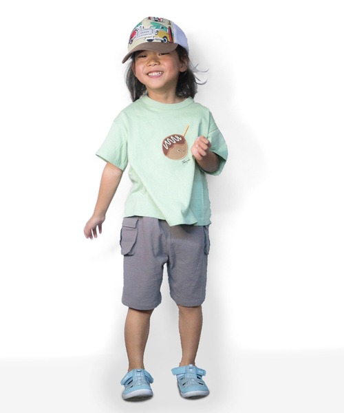 SKAPE(エスケープ)の「ガーゼ4.5分カーゴパンツ(カーゴパンツ・キッズ・グリーン/ネイビー/ベージュ/グレー・130cm/120cm/110cm/100cm/90cm/80cm)」の6枚目の写真