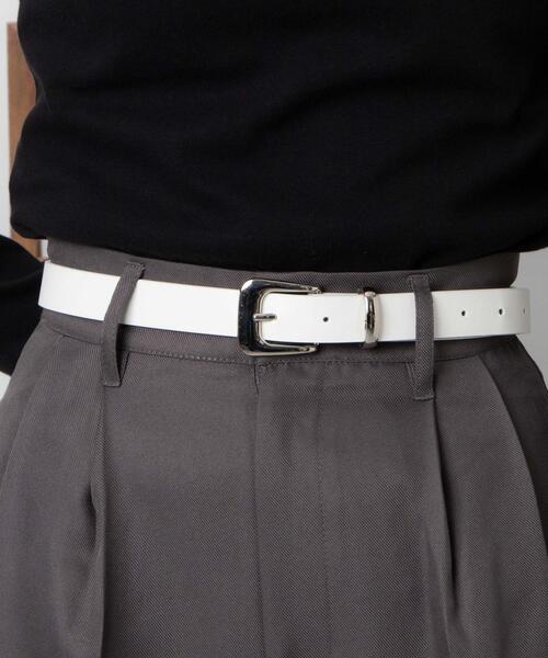 WEGO(ウィゴー)の「WEGO/プレーン細ベルト(ベルト・レディース・ブラック/ブラウン/ホワイト・FREE)」の12枚目の写真