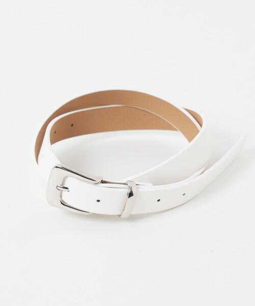 WEGO(ウィゴー)の「WEGO/プレーン細ベルト(ベルト・レディース・ブラック/ブラウン/ホワイト・FREE)」の9枚目の写真