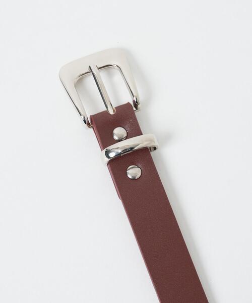 WEGO(ウィゴー)の「WEGO/プレーン細ベルト(ベルト・レディース・ブラック/ブラウン/ホワイト・FREE)」の5枚目の写真