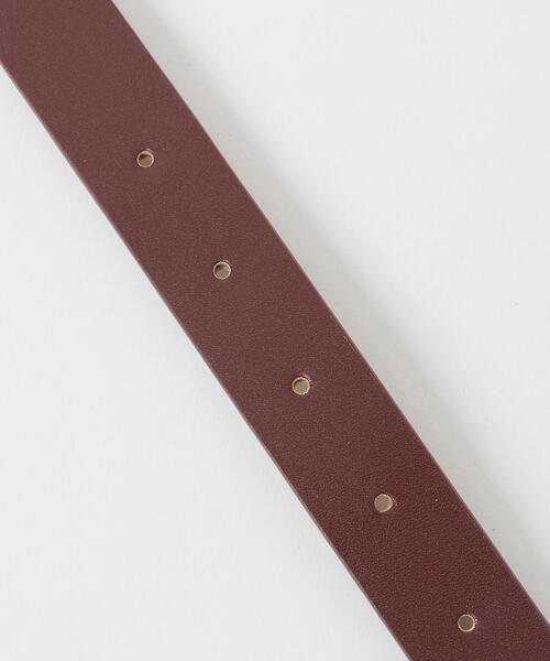 WEGO(ウィゴー)の「WEGO/プレーン細ベルト(ベルト・レディース・ブラック/ブラウン/ホワイト・FREE)」の4枚目の写真