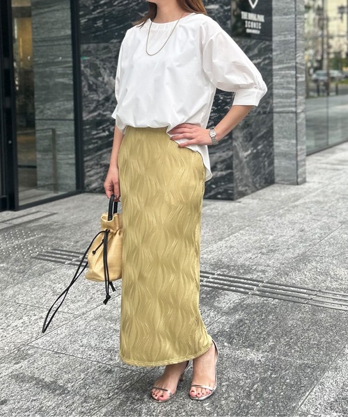 Chez toi（シェトワ）の「袖ボリュームブラウス（シャツ/ブラウス・レディース・サックスブルー/ブラック/アイボリー/オフホワイト・FREE）」の11枚目の写真