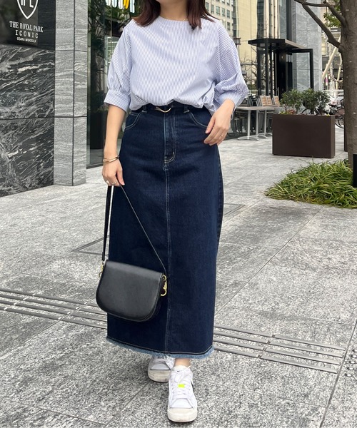 Chez toi（シェトワ）の「袖ボリュームブラウス（シャツ/ブラウス・レディース・サックスブルー/ブラック/アイボリー/オフホワイト・FREE）」の18枚目の写真