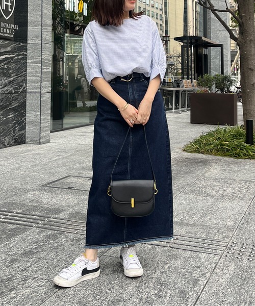 Chez toi（シェトワ）の「袖ボリュームブラウス（シャツ/ブラウス・レディース・サックスブルー/ブラック/アイボリー/オフホワイト・FREE）」の19枚目の写真