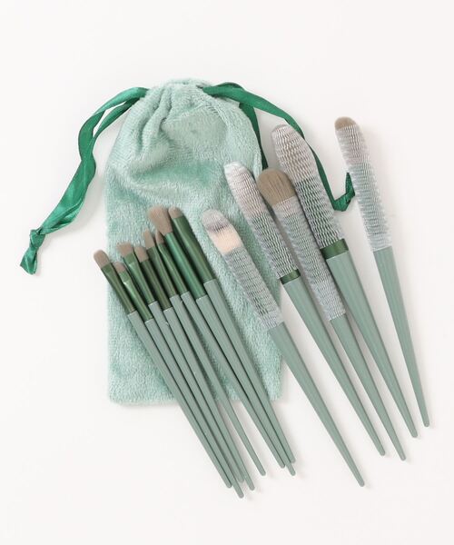 Mayree(メイリー)の「【resonance】ニュアンスカラー メイク ブラシセット (巾着ケース付き)(メイクブラシ・レディース・グリーン系/ベージュ系/パープル系/ブルー系・FREE)」の10枚目の写真